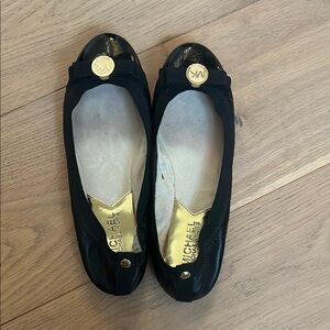 Michael Kors Black Ballet Flats